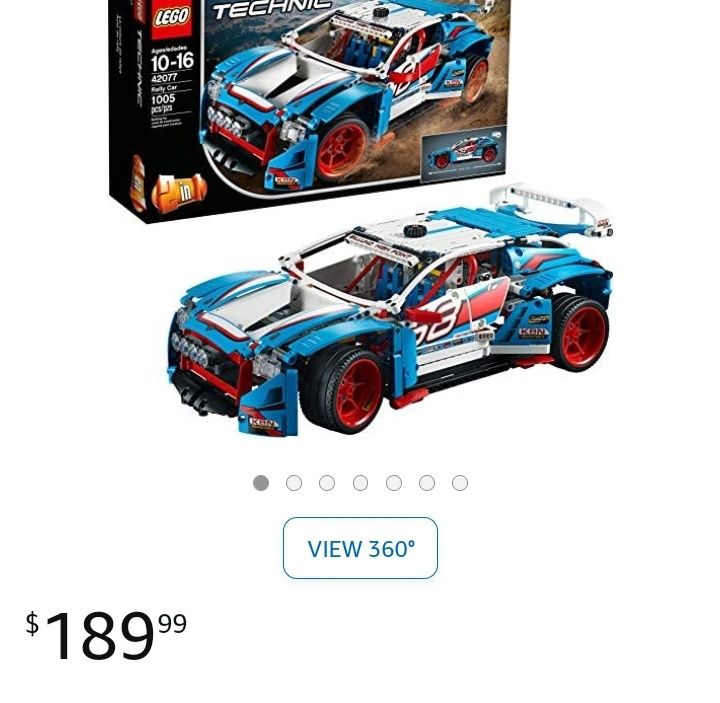 Lego 42077 rally car