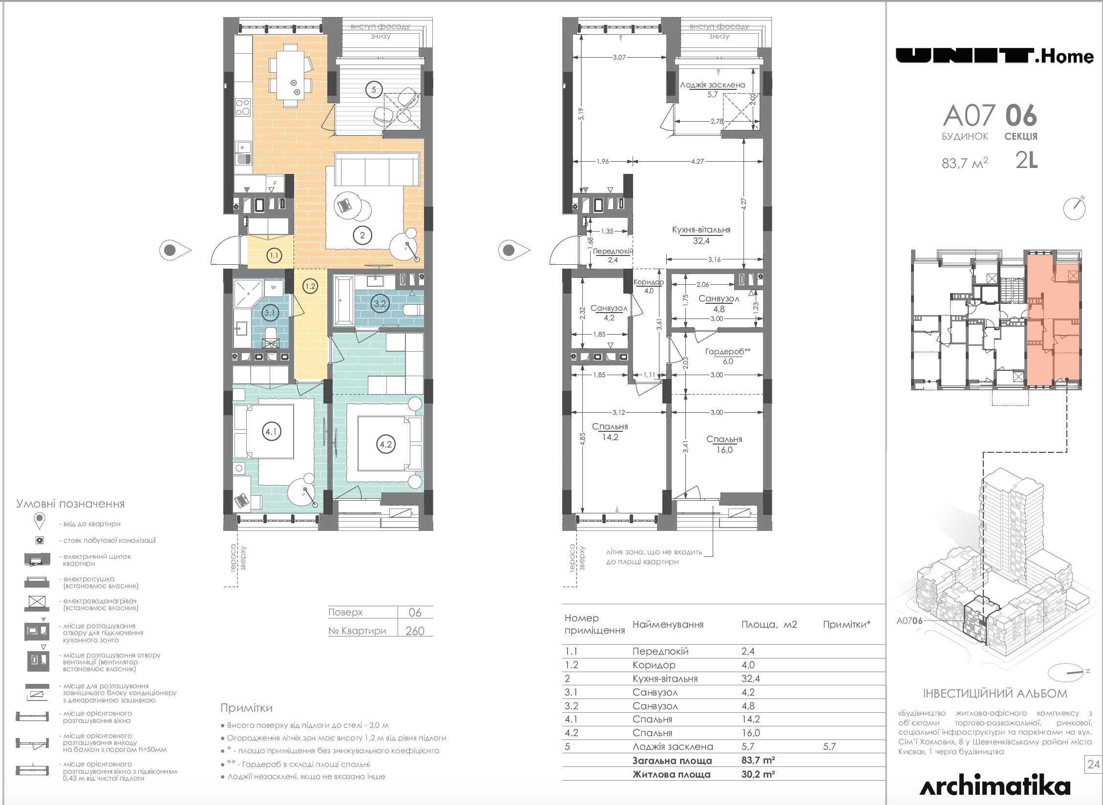 Від власника! Продаж 2-К квартири (85 кв)+комора (3.3 кв). UNIT HOME