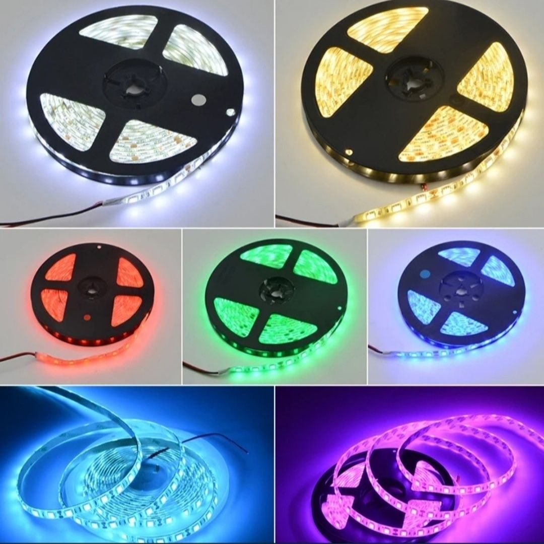 Taśma LED RGB 5m + pilot + zasilacz wodoodporna