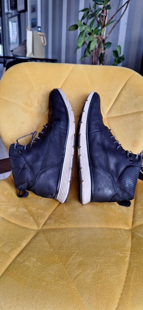 Buty zimowe jesienne Timberland 42 26,5cm skóra naturalna czarne b.d s