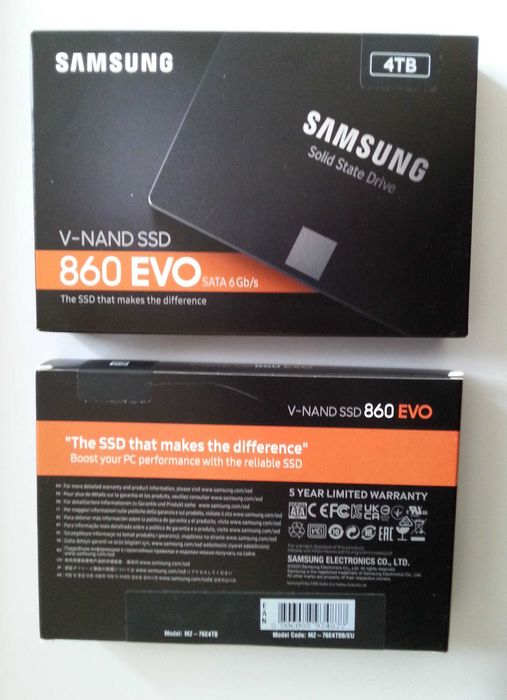 Nowy,zapakowany-Super Samsung 860 evo- 4 TB.Dysk ssd- inne modele