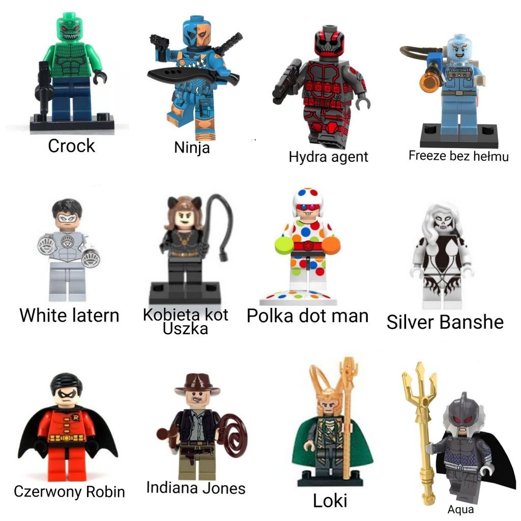 Nowe klocki figurka Avengers DC Marvel w pełni kompatybilne z Lego