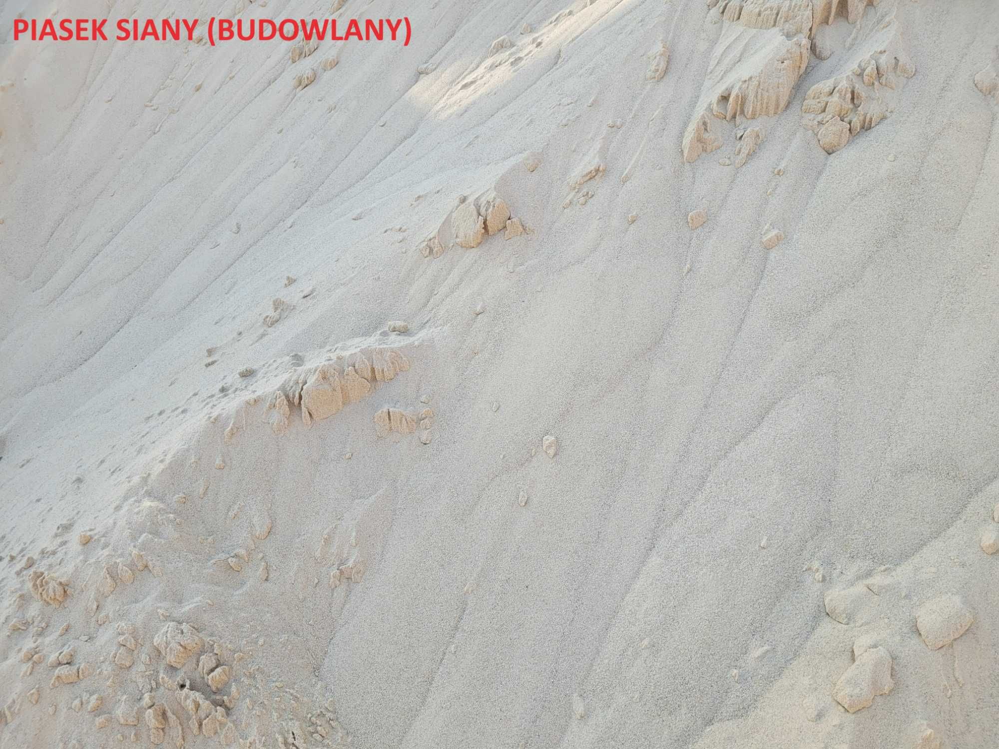 Piasek zasypowy do fundamentów, siany żółty do piaskownicy, kruszywo