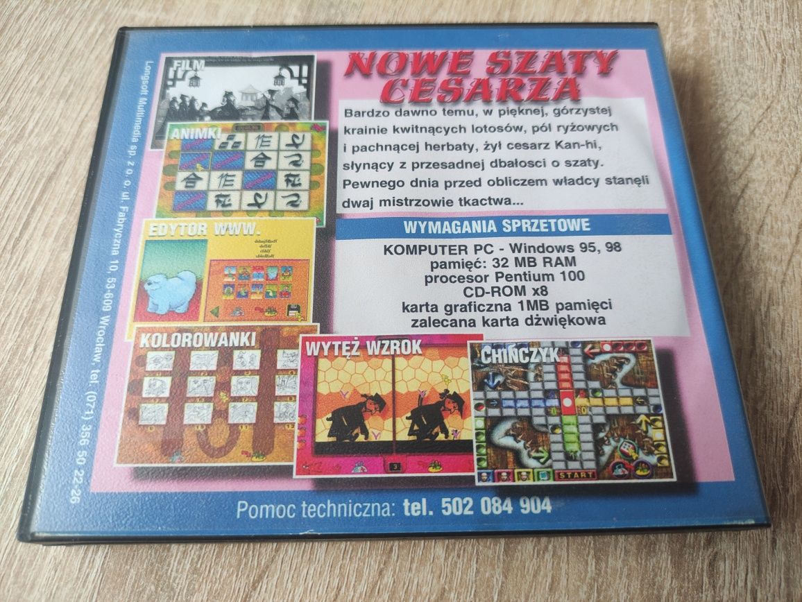 Gra Nowe Szaty Cesarza CD PC Longsoft Multimedia ROK 2000 nr.10