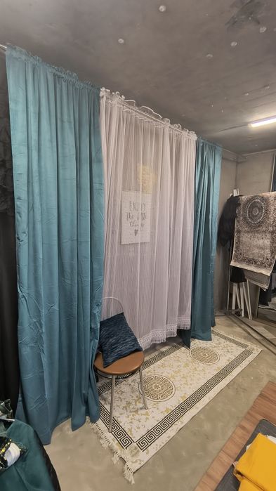 Zasłony nowe welurowe na taśmie marszczącej 145x250cm