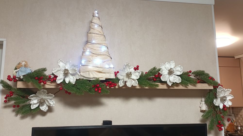 Хвойна гірлянда 198 см.