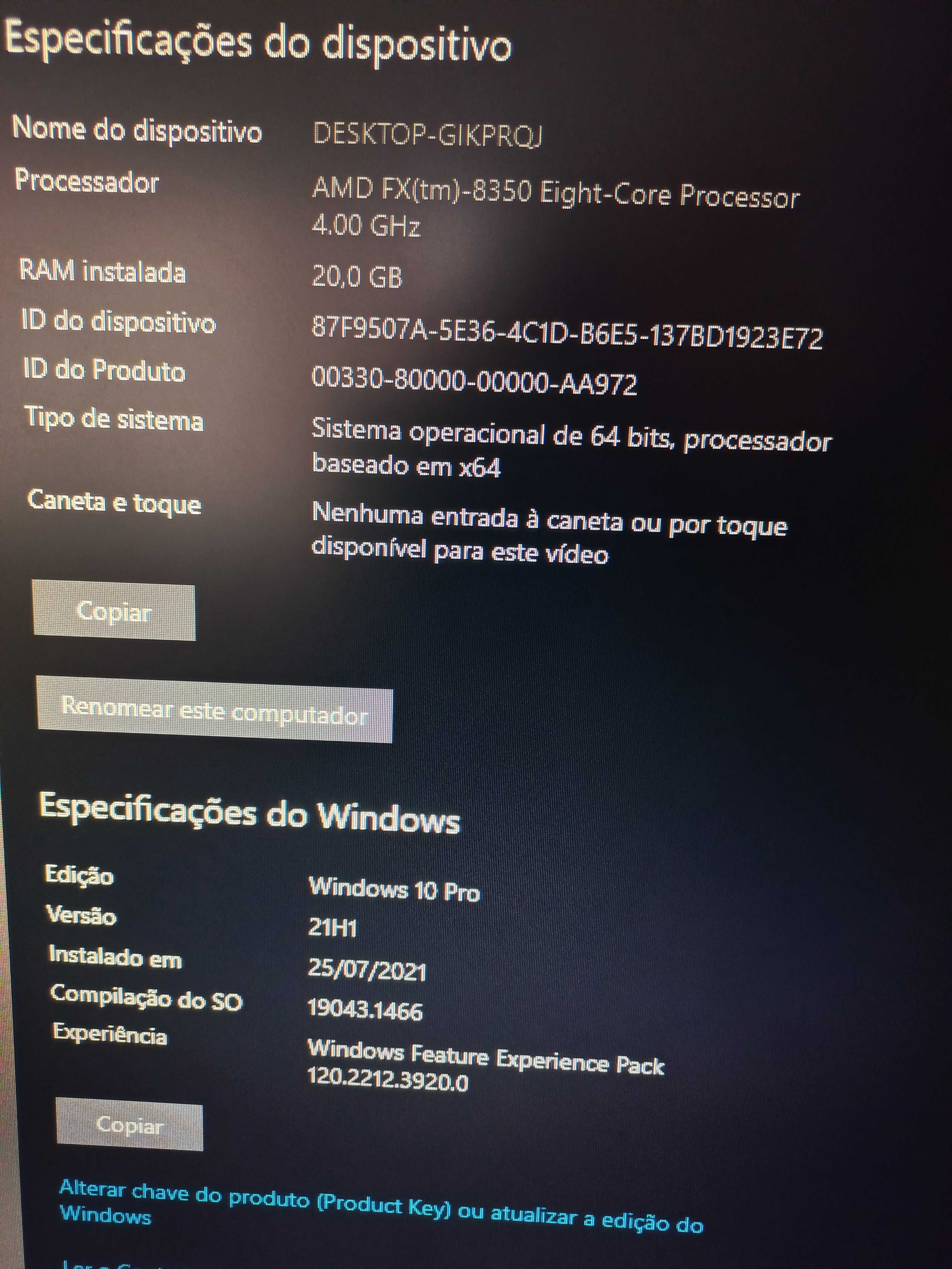 Computador torre componentes