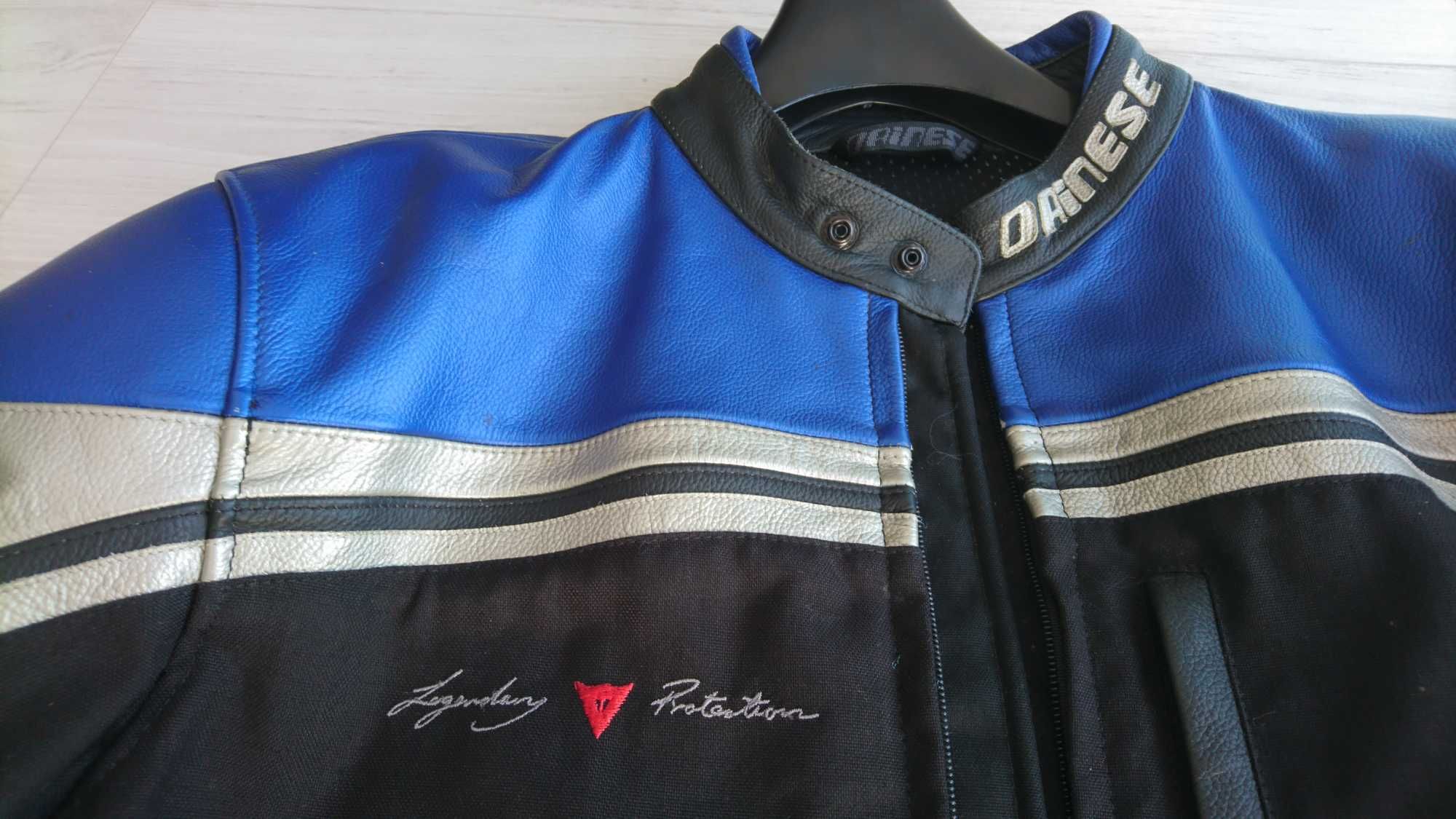 Casaco / Blusão Dainese Nylon e couro / Tamanho 52 (M-L)