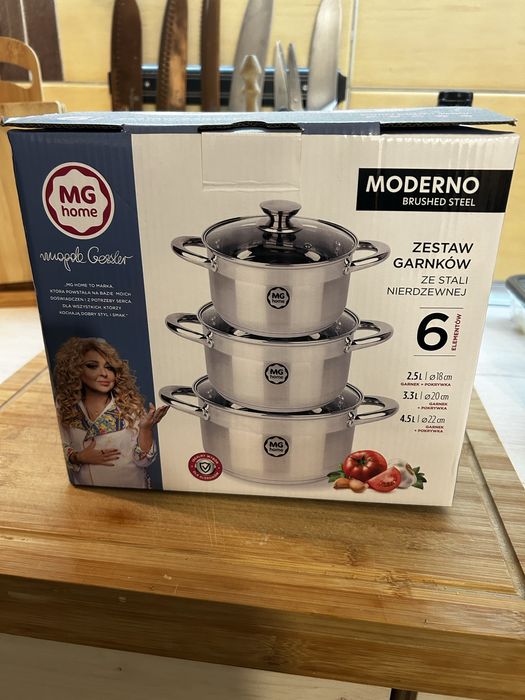 Zestaw 3 garnków MG home moderno