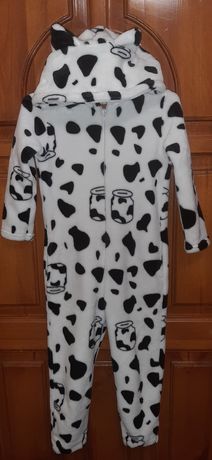 Теплая костюм пижама для детей корова
