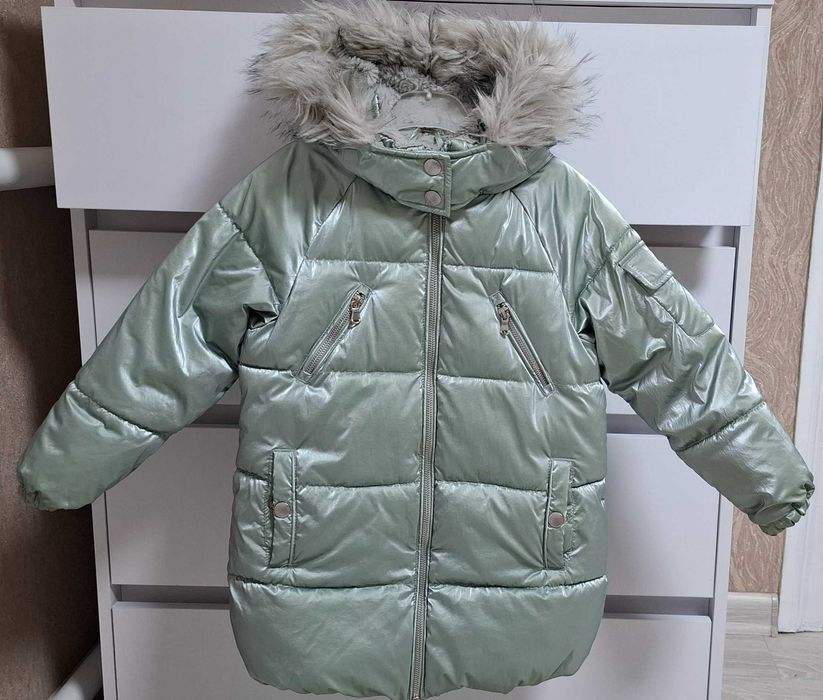 Зимова куртка пальто next для дівчинки