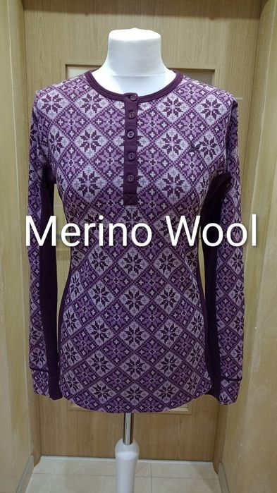 Bluzka koszulka termiczna wełniana, Merino Wool wełna Kari Traa L  40