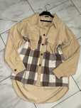 Женская теплая удлиненная рубашка в клетку 52-54-56 (XL-2XL-3XL)