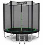 Trampolina ogrodowa URBOGYM CLASSIC 252 cm (8FT) + DRABINKA