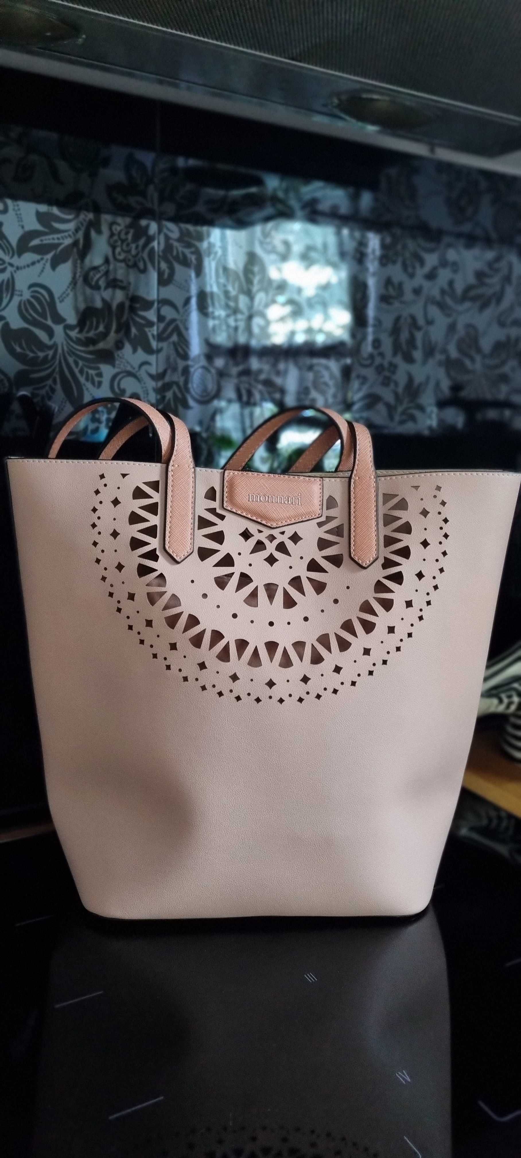 Monnari torebka Shopper Bag pudrowy róż