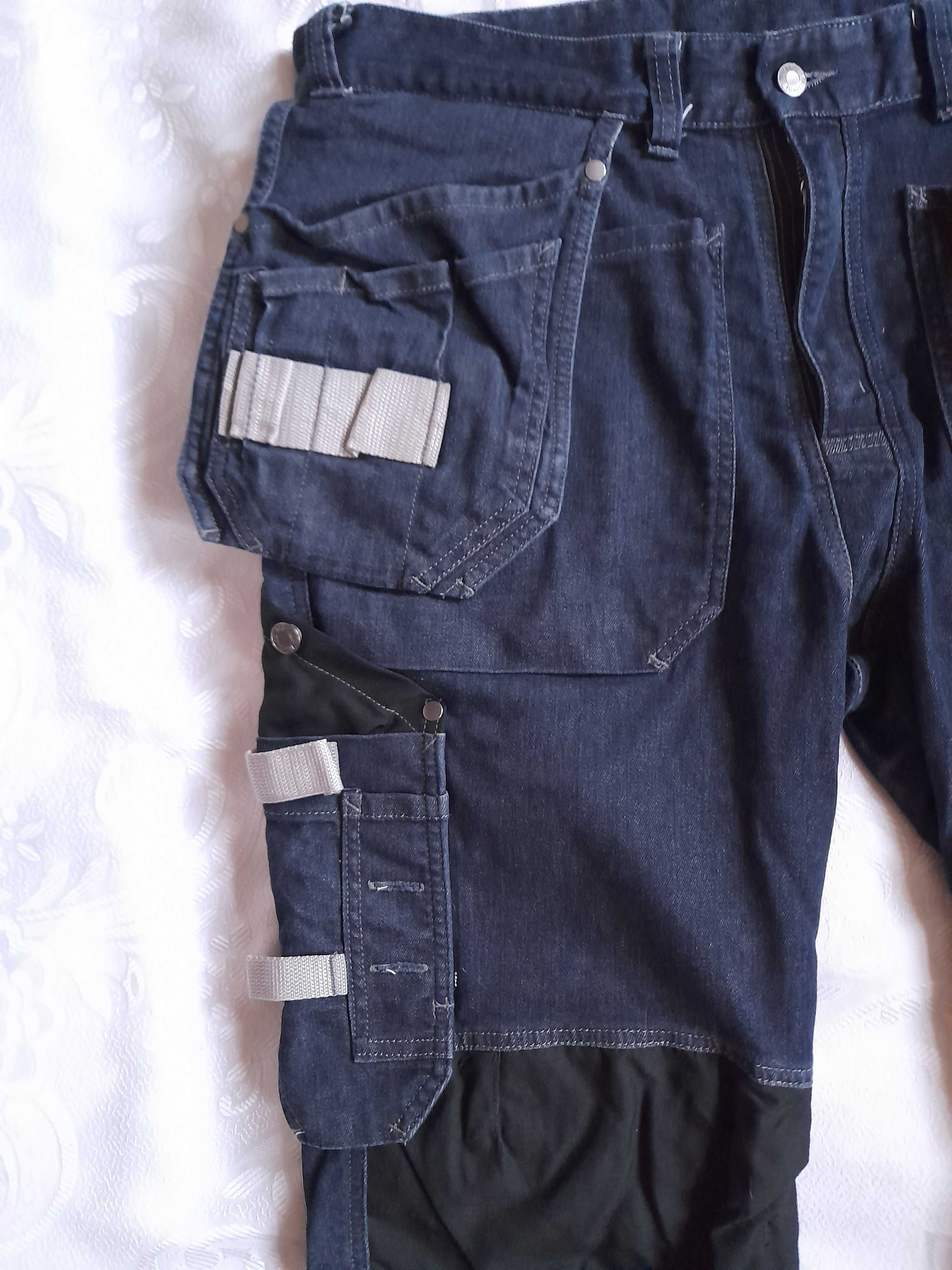spodnie robocze jeans 3/4 fristads  super model