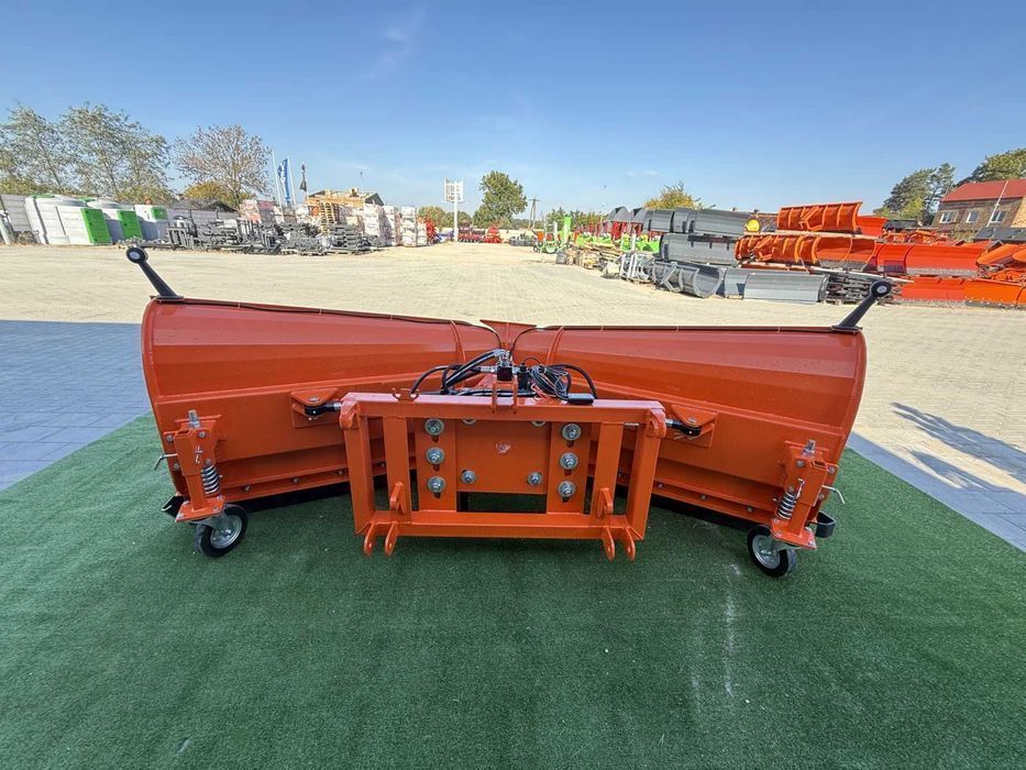 Składany Pług Do Śniegu Komunalny Ciężki Mocowanie 2w1 lub ładowarka