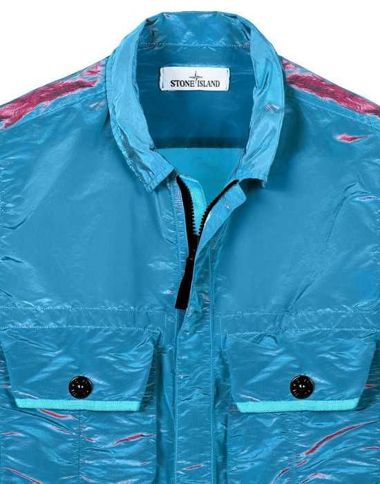 Сорочка STONE ISLAND Nylon Metal Colour Weft Shirt Blue SI0101-BL