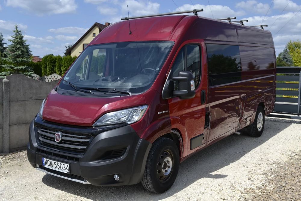 Fiat DUCATO  2.3/150kM*L4H2*7osób*Salon Pl*Iwł*Brygadówka*Fv23%*Brutto