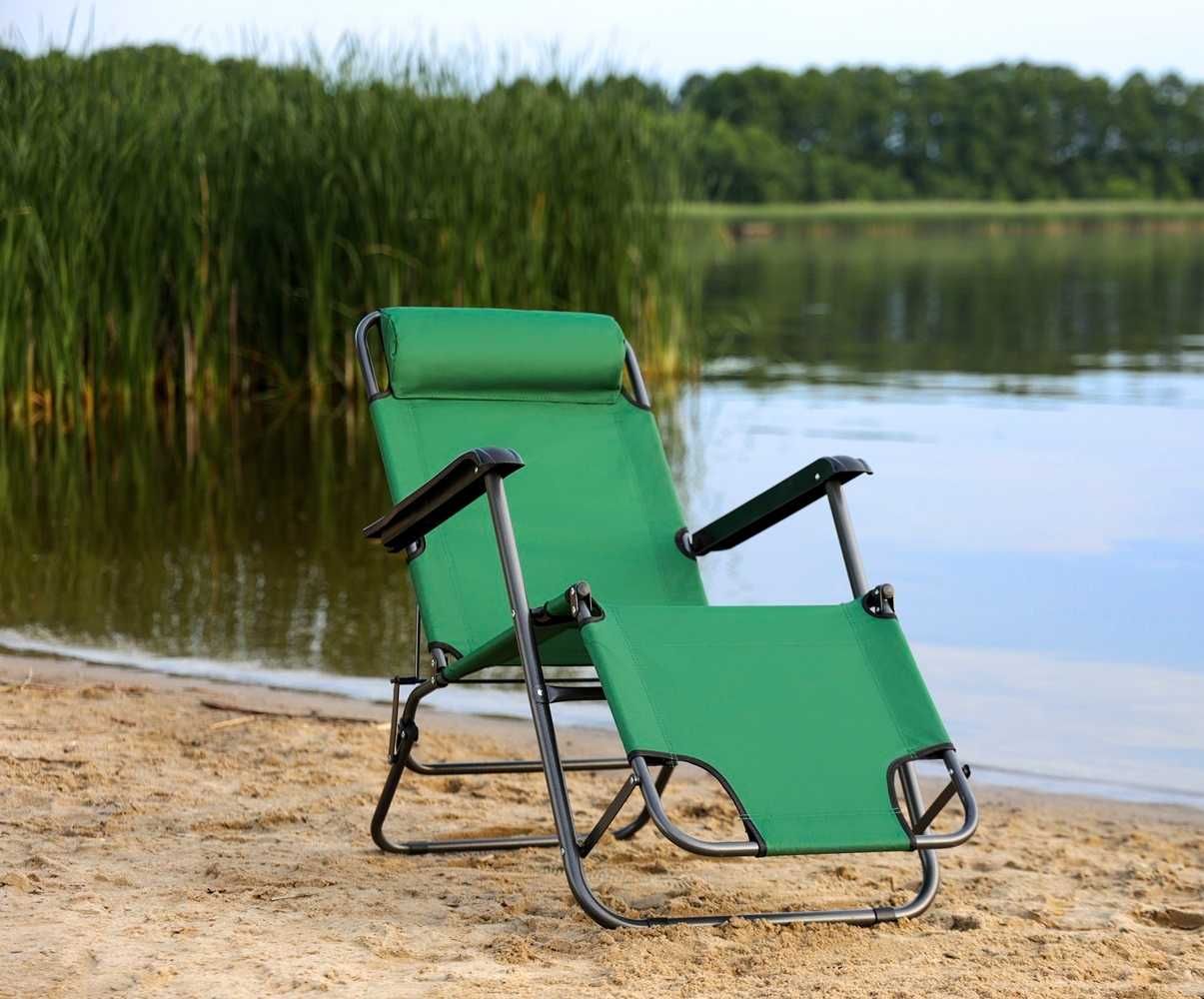 Leżanka Plażowy Fotel Krzesło ogrodowe Ogrodowy Składany leżak krzesła