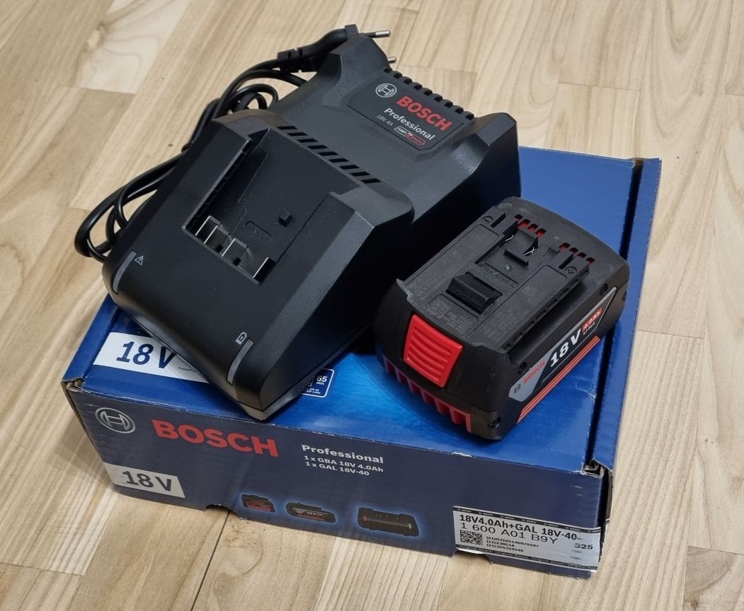 Zestaw ładowarka GAL 18V-40 i akumulator Bosh Professional GBA 18V 4Ah