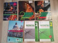 Zestaw podręczników klasa 2 liceum polski matematyka historia wos, geo