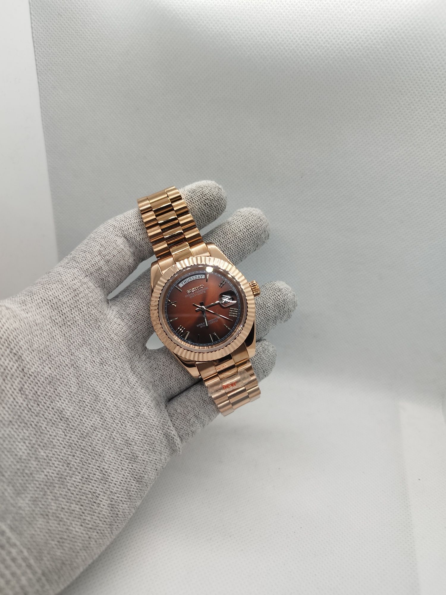 Seiko MOD DayDate Chocolate