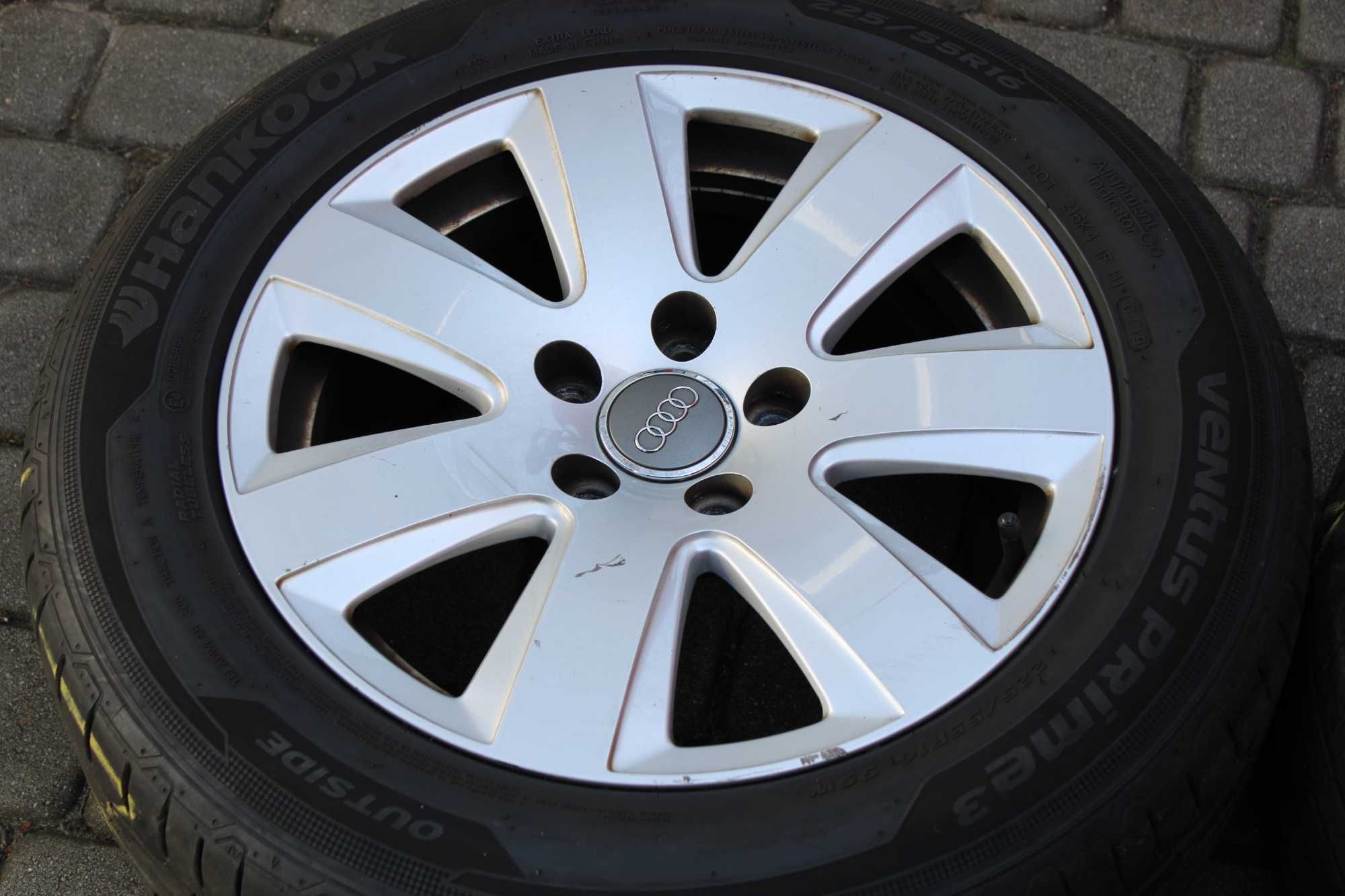 Koła letnie AUDI A6 4F C6 Hankook 225/55R16 oryginalne alufelgi