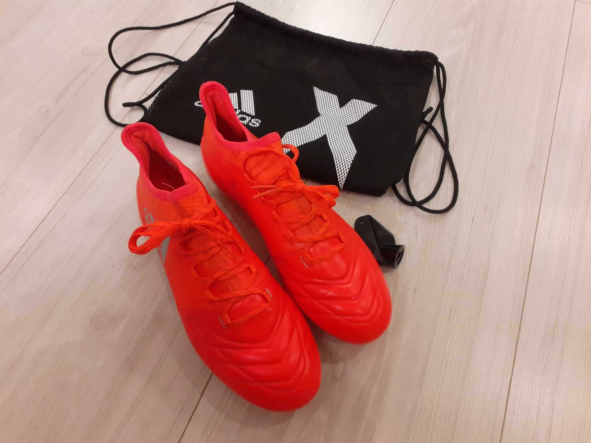 Profesjonalne buty piłkarskie korki adidas X16.1 SG Leather, r. 41 1/3