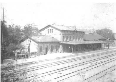 Pocztówka Fotografia Zabrze dworzec kolejowy 1898 rok