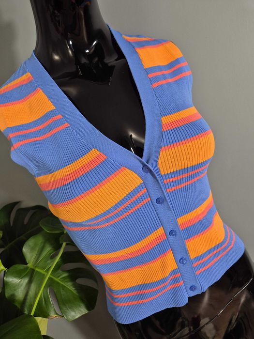 nowa kamizelka bezrękawnik bluzka damska wiskozowa Zara M 38