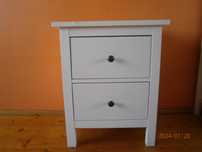 HEMNES
Komoda, 2 szuflady, biała bejca, 54x66 cm