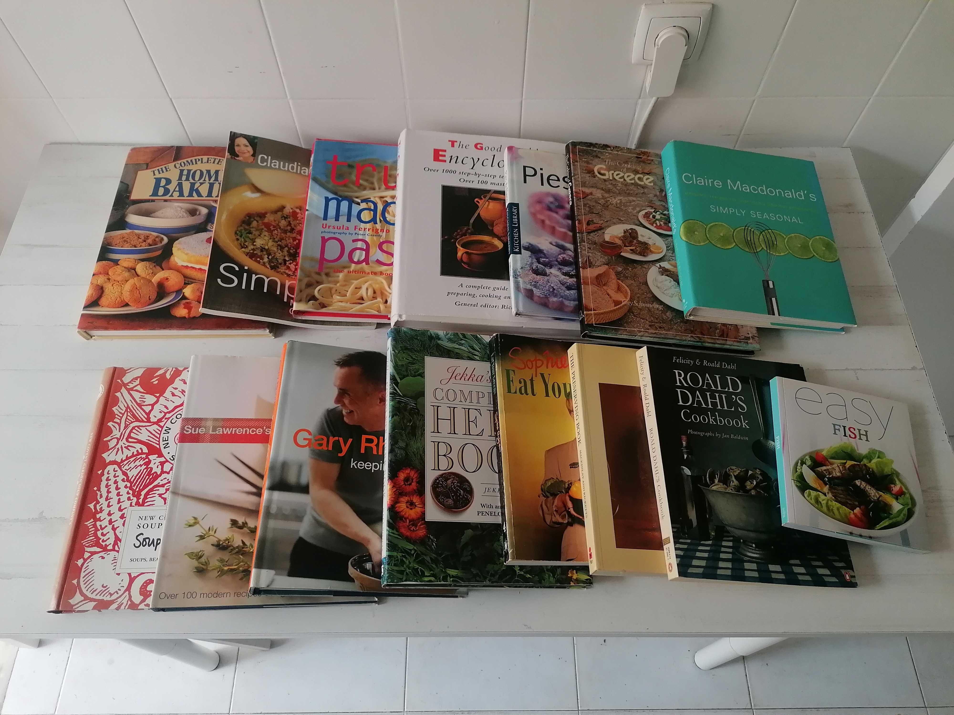 Lote de Livros Culinária Gastronomia em Inglês - Cooking Books
