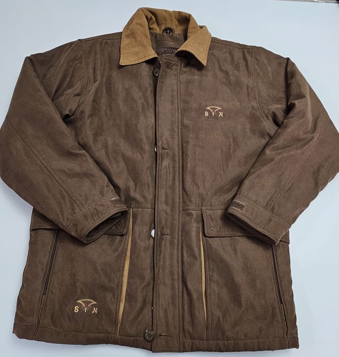 Kurtka Męska Vintage Ocieplana Saxon Classics Brązowa Rozmiar S