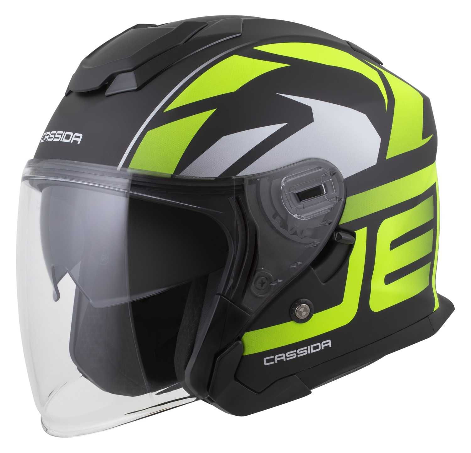 Kask motocyklowy Cassida Jet-Tech szyba antyfog interkom ready XS-XXL