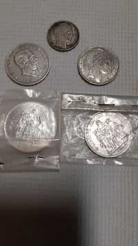 Moeda de 50 francos de 1977 em prata
