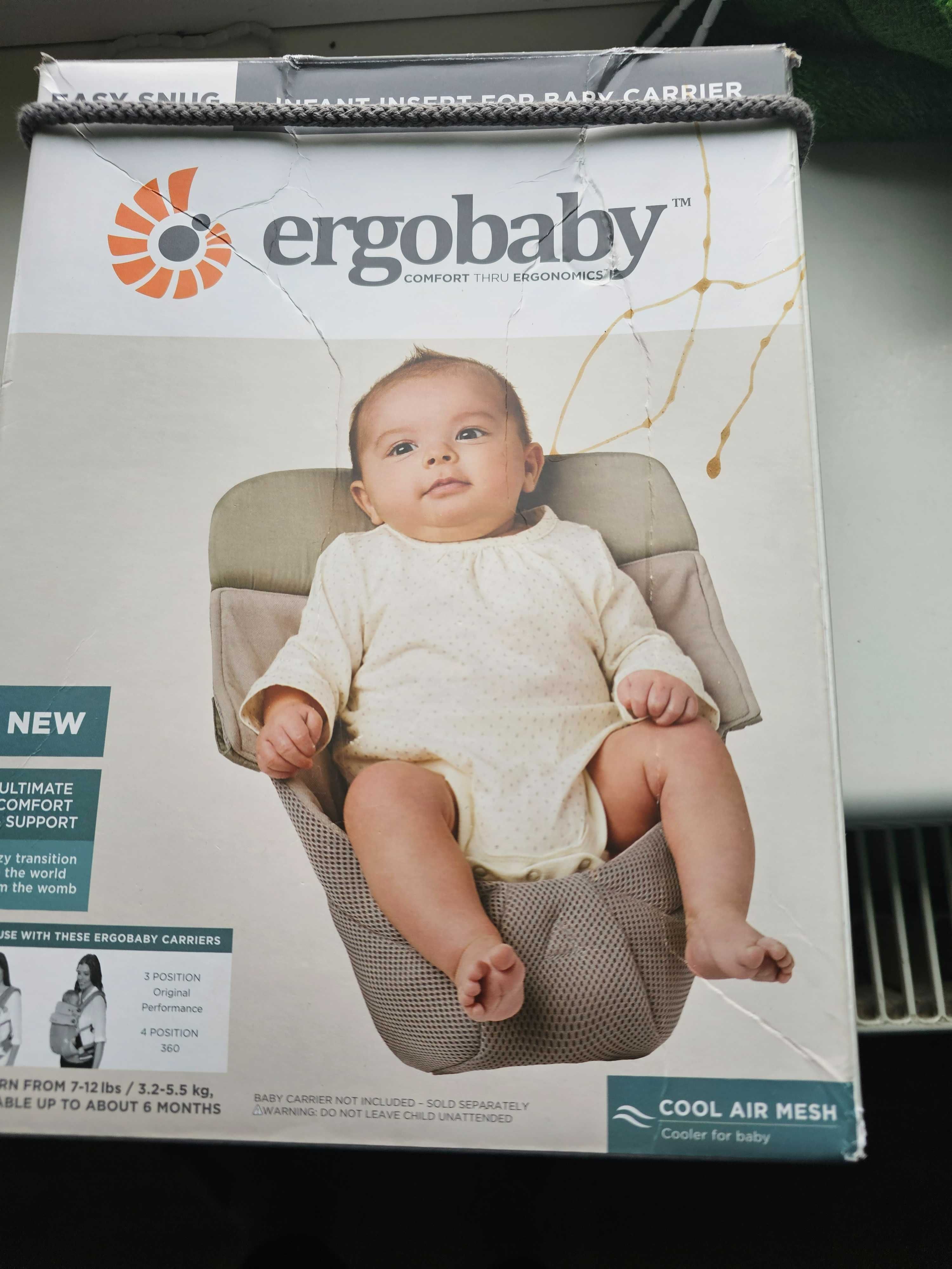 Ergobaby regulowana wkładka do nosidła dla niemowląt z podparciem