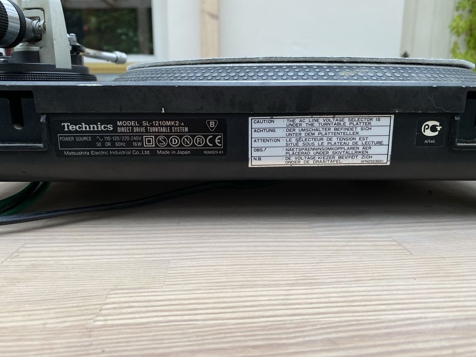 Gramofon Technics SL-1210mk2 MADE IN JAPAN klasyk!