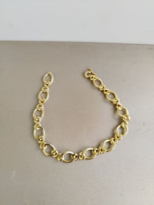 Pulseira dourada em prata 925