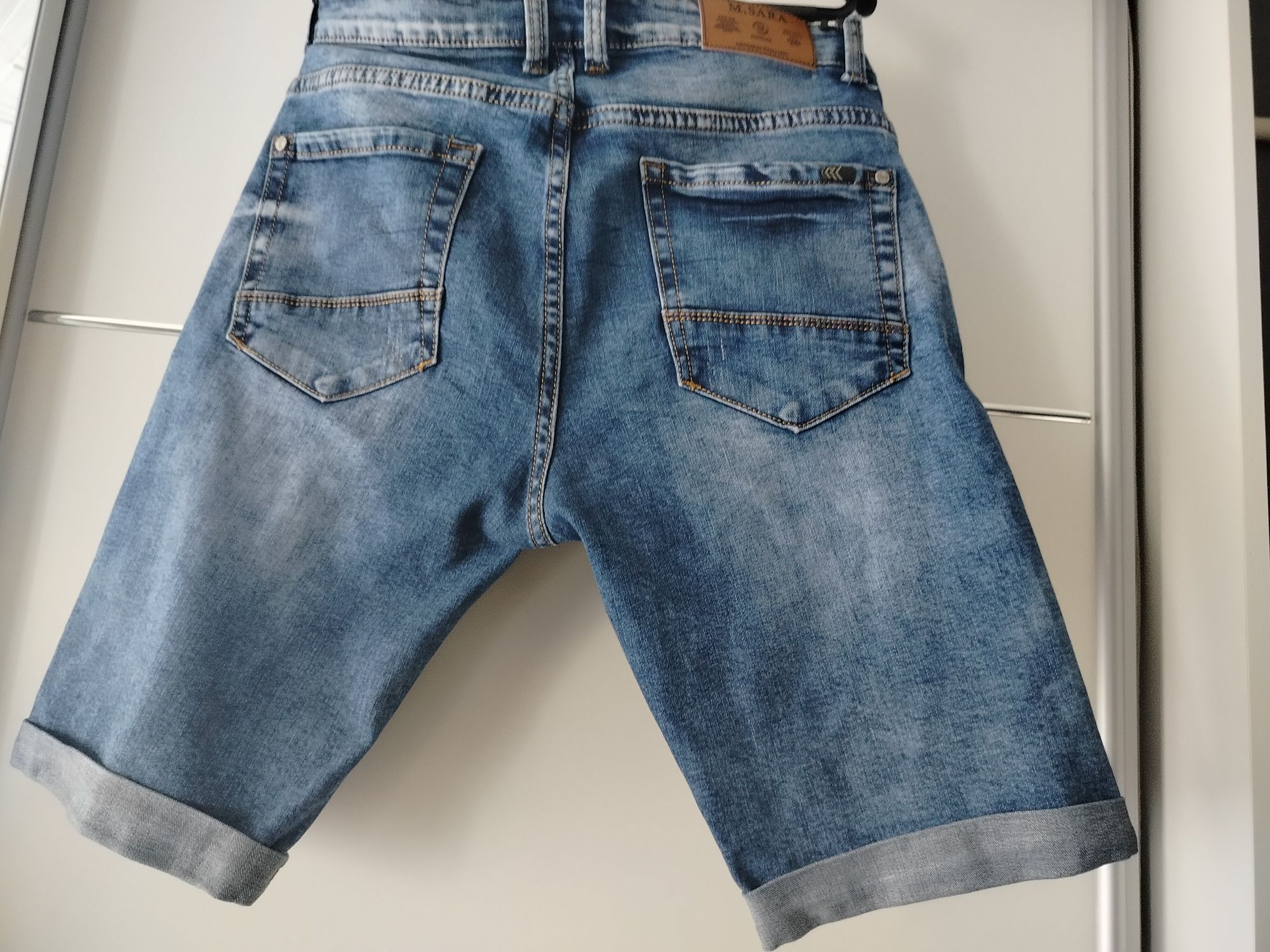 Spodenki damskie jeansowe m.sara 38/40