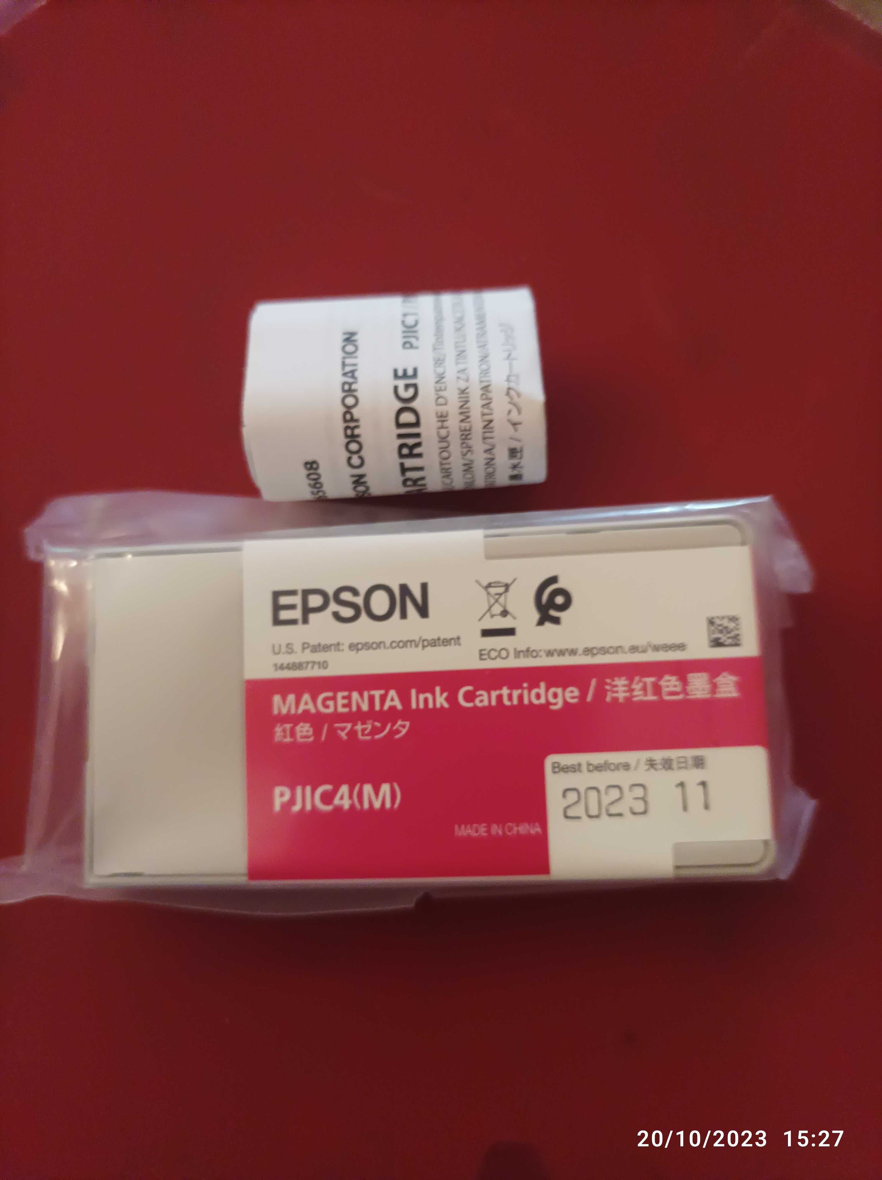 Tinteiro Epson PJIC1 Azul - Tinteiro Epson PJIC4 Magenta