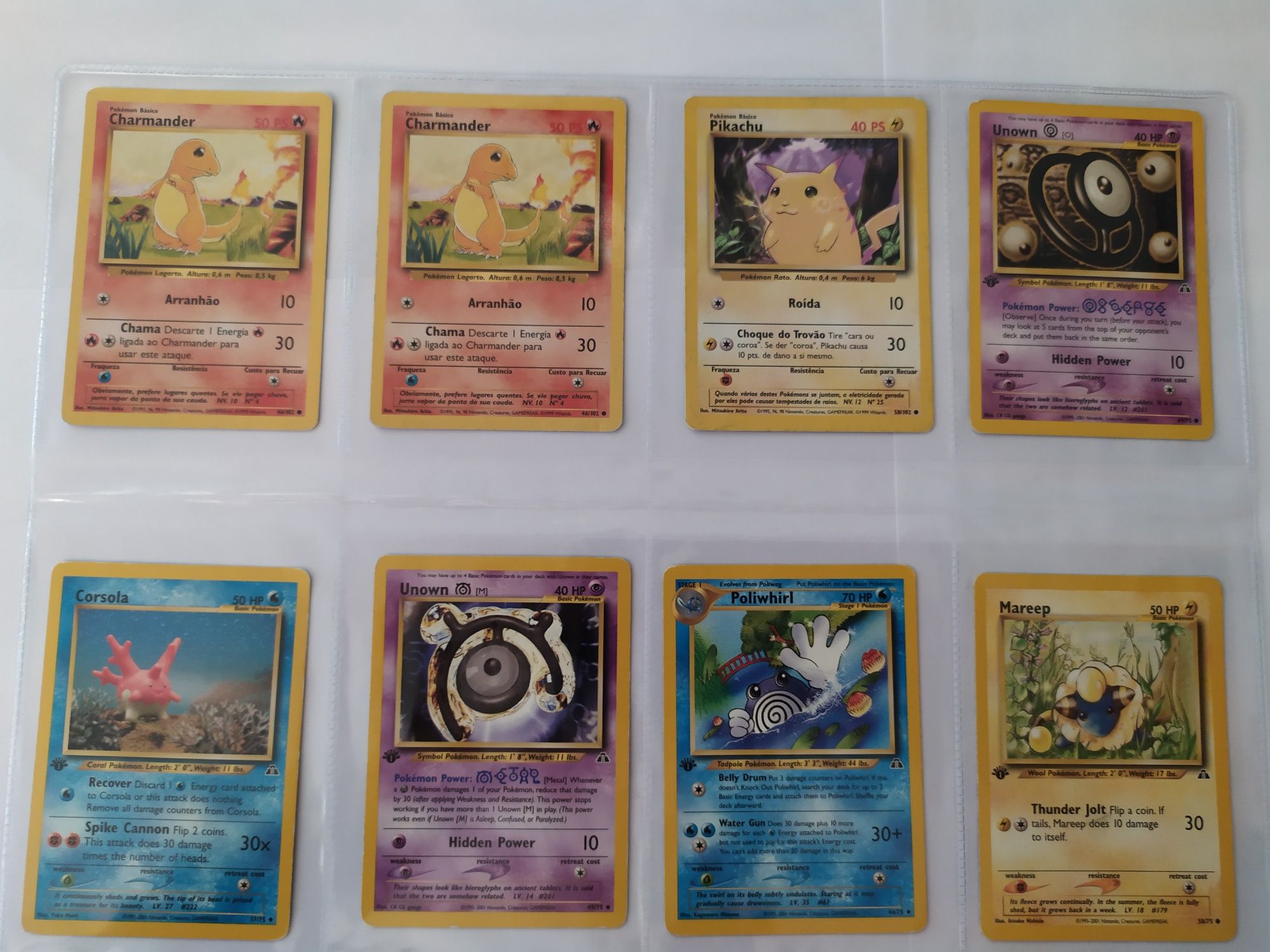 Cartas Pokemon (individuais)