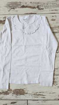 Bluzeczka biała elegancka Carry r.140 cm