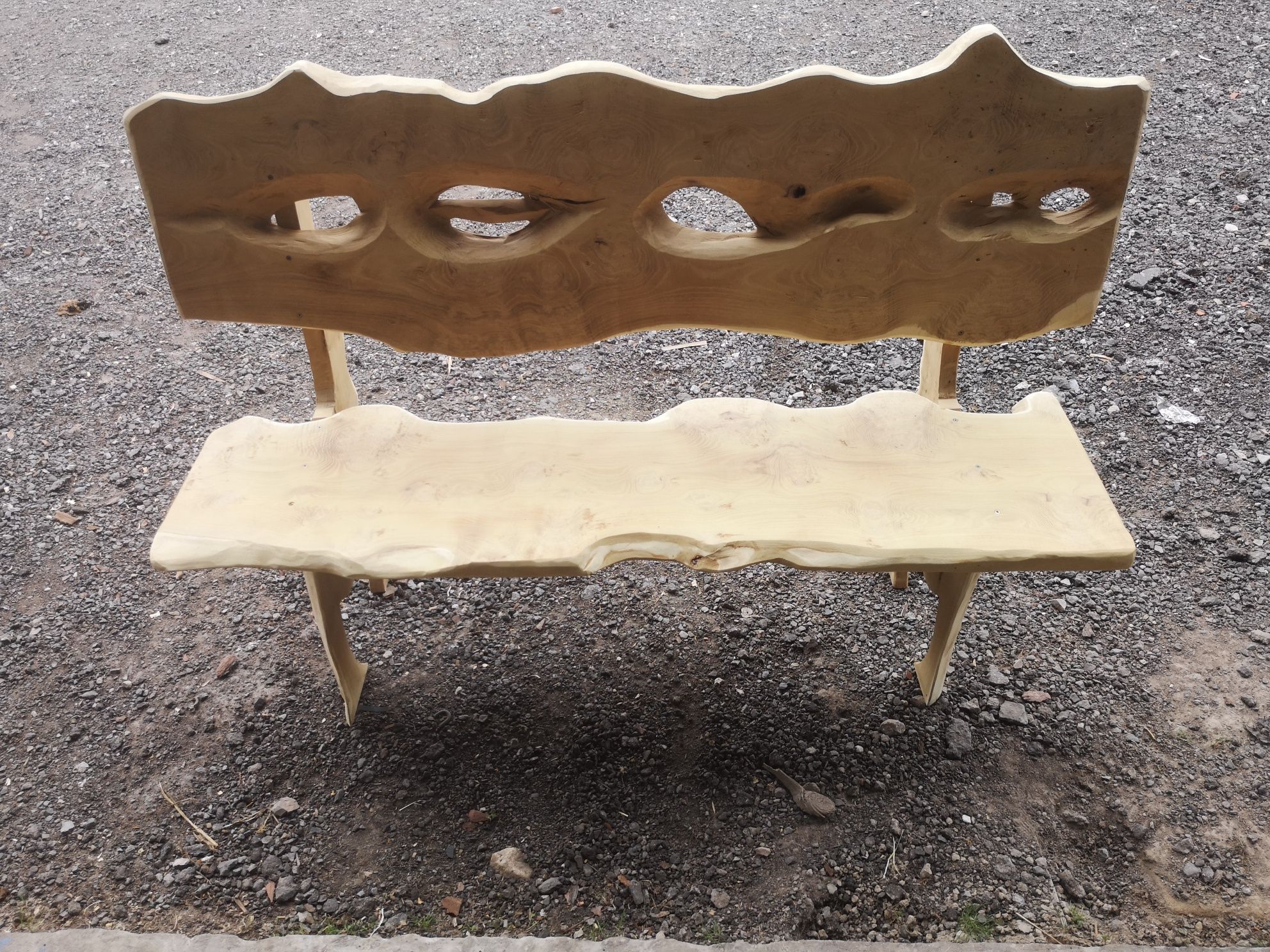 Stół Plus Ławka z Litego Drewna Akacja