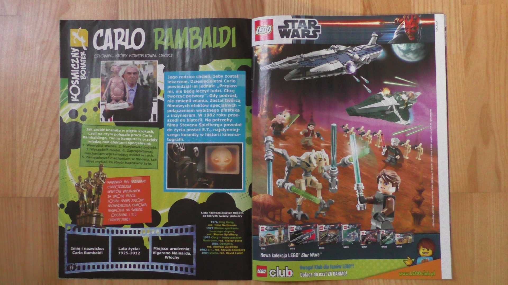 Ben 10 magazyn 2 szt + plan lekcji + naklejki
