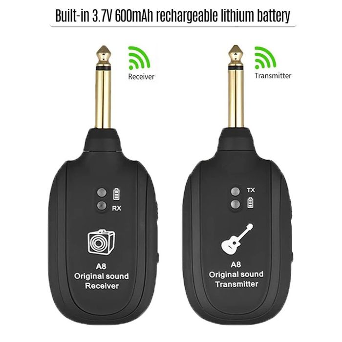 Transmissor e Receptor sem Fio para Guitarra, Baixo, Violino