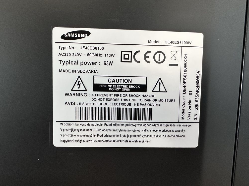 Samsung UE40ES6100 – 40" Full HD Smart TV + 3D!