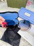 Okulary gucci gg przeciwsloneczne niebieskie pudełko etui zestaw
