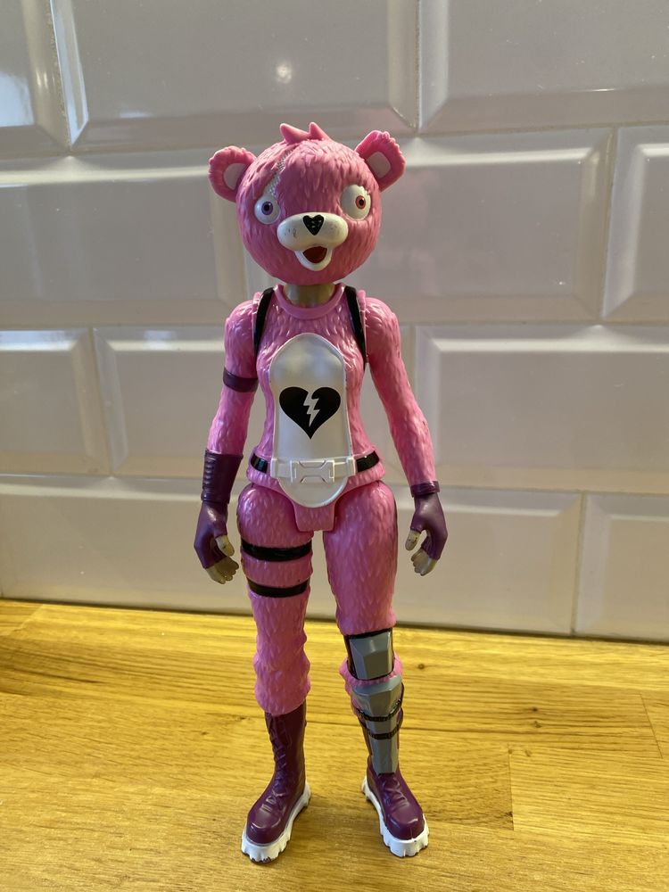 Figura fortnite urso rosa boneco