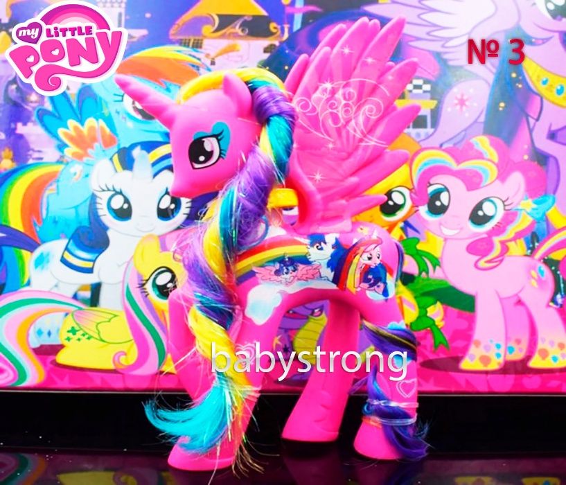 Фигурки Май Литл Пони 15 Видов 14 СМ My Little Pony Селестия, Искорка